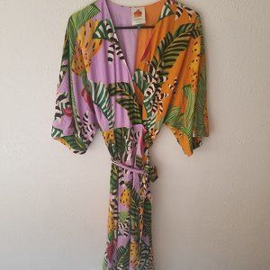 Farm Rio Printed Wrap Dress